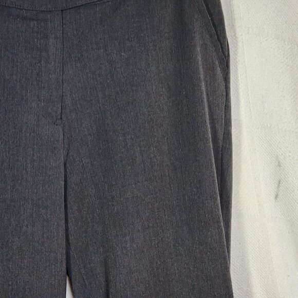 Investments II Gray Black Poly Rayon Span Straight Leg Flat Front Pants Sz 16WR - Picture 7 of 16